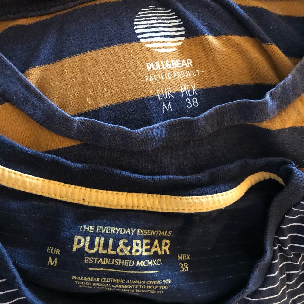 2 separate men’s Pull and Bear tees 🐻